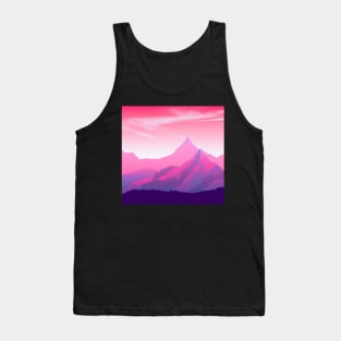 Sunet styliezed Mountains Tank Top